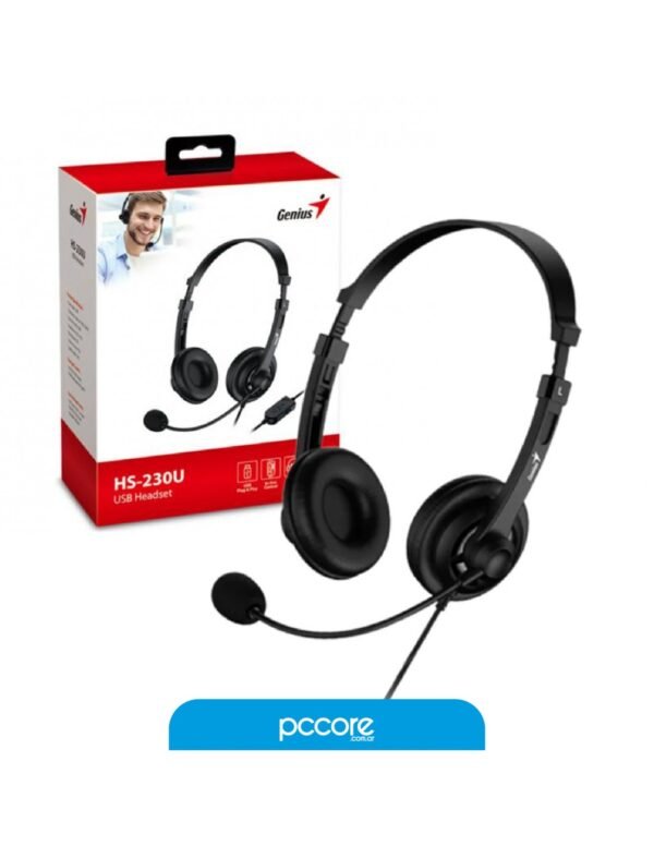 Auriculares Genius HS-230U USB C/Mic