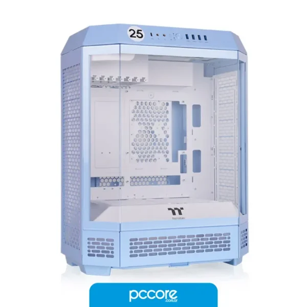 600X2FAN-13 Gabinete Thermaltake The Tower 600 2 Fanes Hydrangea Blue