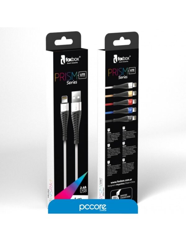 Cable Usb Foxbox Prism Lite Tipo C 1Mts Blanco