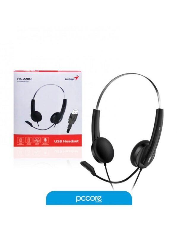 Auriculares Genius HS-220U USB C/Mic Plegable