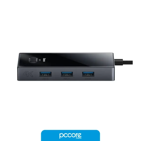 Hub Usb 6 In 1 Usb C A Usb C PD / Hdmi 4K / Usb 3.0 x3 / Rj45 Baseus Focus