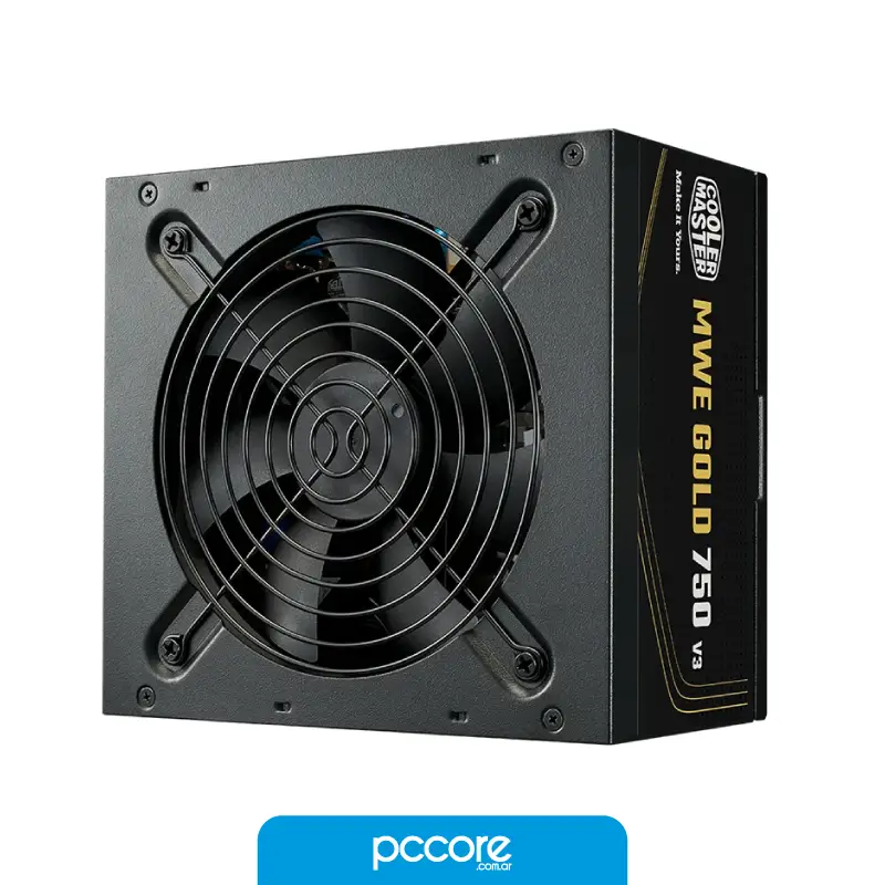 Fuente 750W Cooler Master MWE V3 80 Plus Gold MPE-7506 Fuente 750W Cooler Master MWE V3 80 Plus Gold MPE-7506