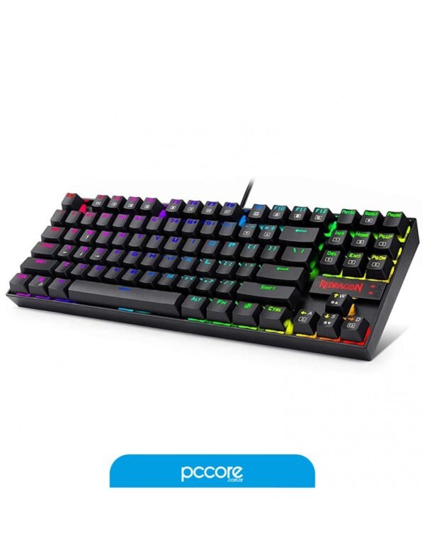 Teclado Redragon Kumara RGB K552 60 Usb Mecanico Black Switch Blue