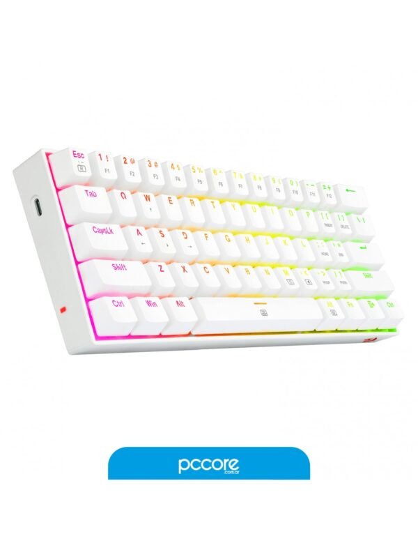 Teclado Redragon Brown RGB K630 Dragonborn Usb White