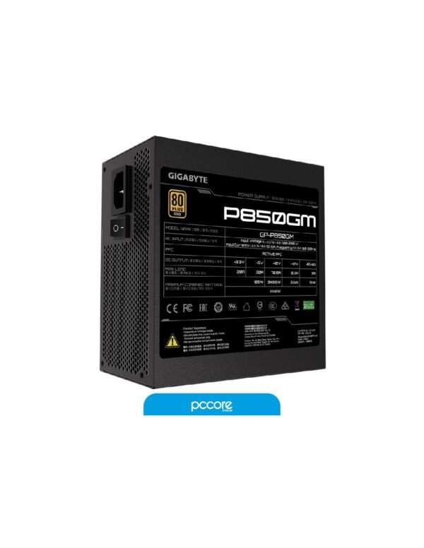 Fuente 850W Gigabyte GP-P850GM 80 Plus Gold Modular