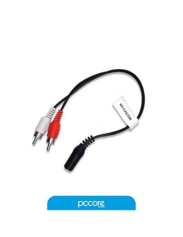 Cable Nisuta Miniplug 3.5 A RCA Macho Cau35H