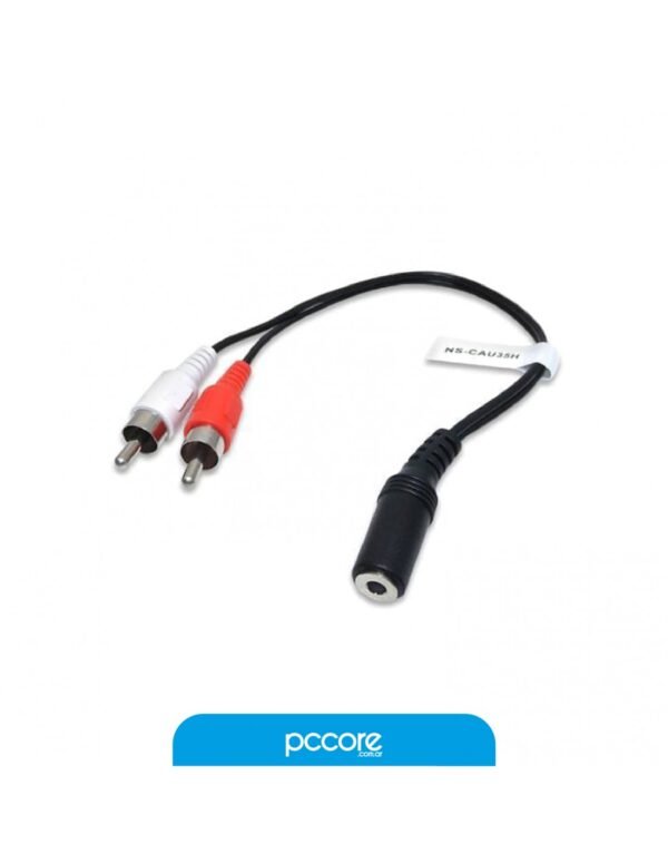 Cable Nisuta Miniplug 3.5 A RCA Macho Cau35H