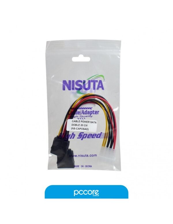 Cable Adaptador Nisuta Molex A Sata Ns-Caposat