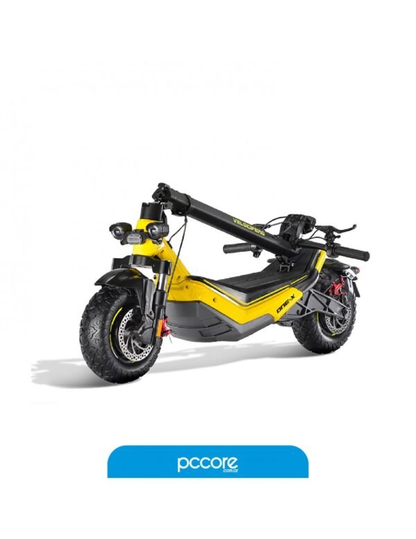 Monopatin Electrico Velocifero ONE-X Motor Dual 500W X 2 MW23 YELLOW