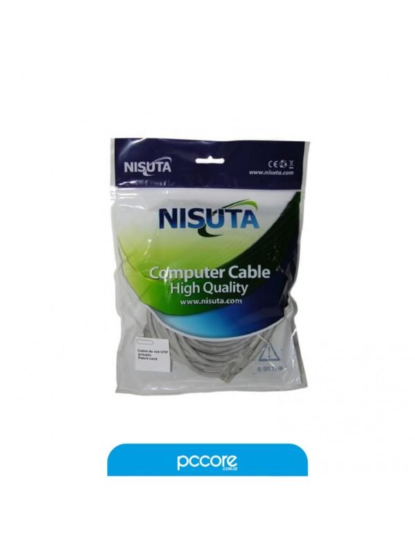 Cable Nisuta Utp Cat5E 5 Mts Flexible Ns-Cutp5C
