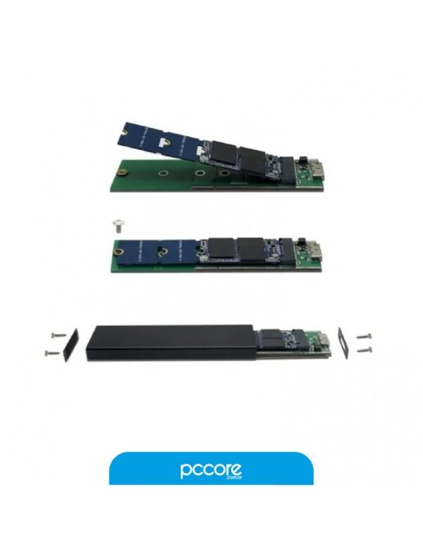 Caja Para Disco Nisuta M.2 NVME Usb C 3.0 Ns-Gasam24