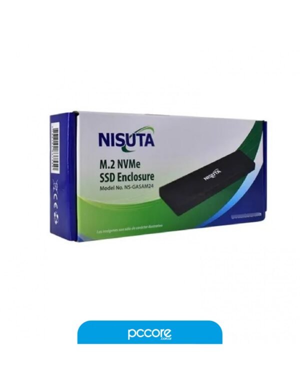 Caja Para Disco Nisuta M.2 NVME Usb C 3.0 Ns-Gasam24