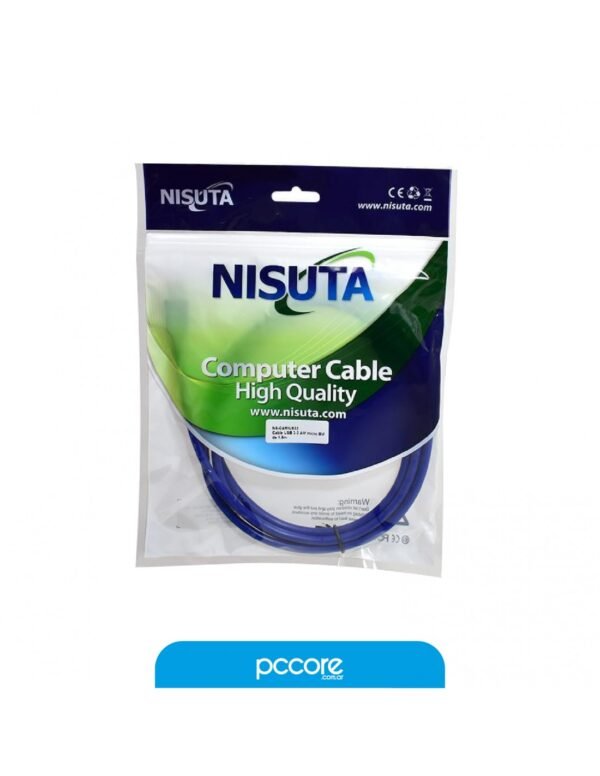 Cable Nisuta Usb Tipo B 3.0 P Disco Ext 1Mt Ns-Camiusba32