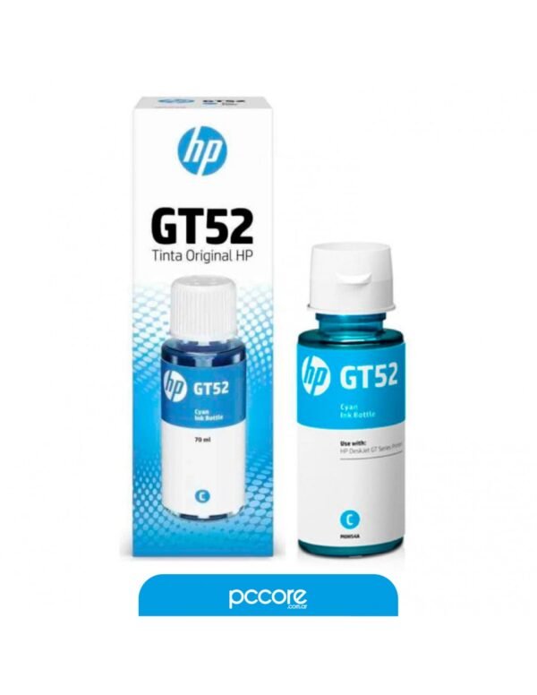 Botella De Tinta HP GT52 Cyan