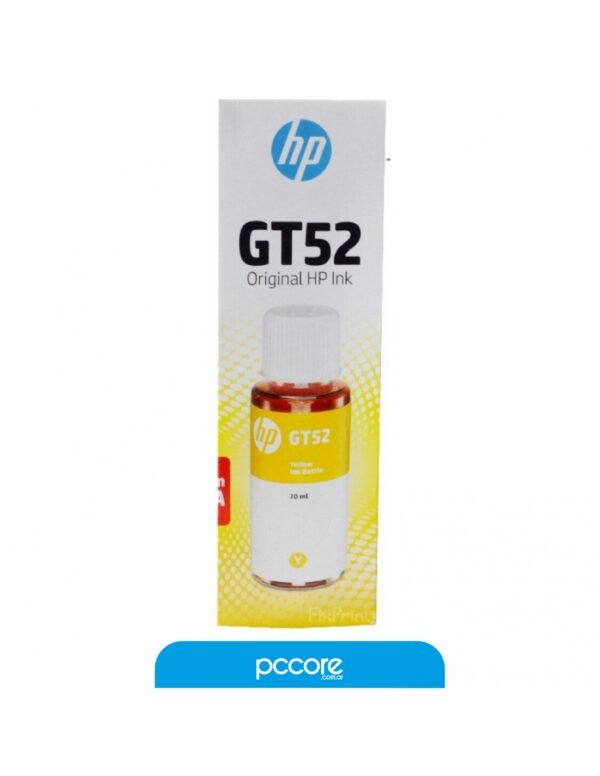Botella De Tinta HP GT52 Amarillo
