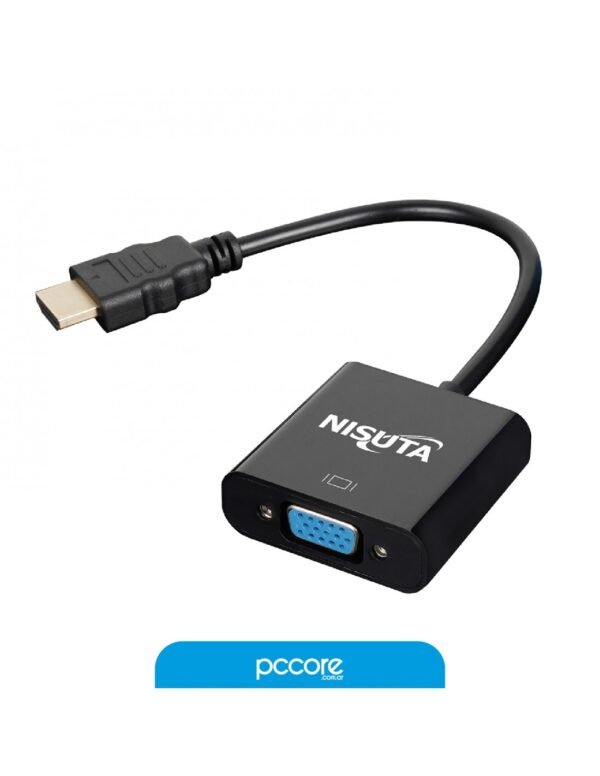 Conversor Nisuta Hdmi A Vga 720p HD Ns-Cohdvg6