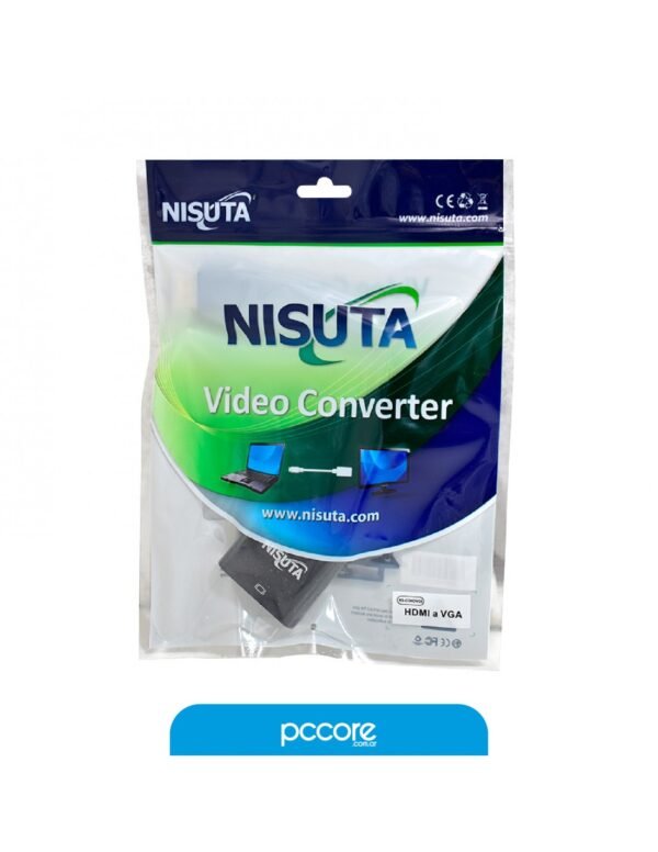 Conversor Nisuta Hdmi A Vga 720p HD Ns-Cohdvg6