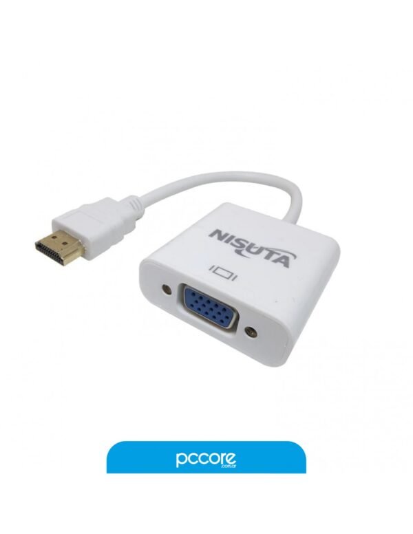 Conversor Nisuta Hdmi A Vga 1080p Full HD Ns-Cohdvg4