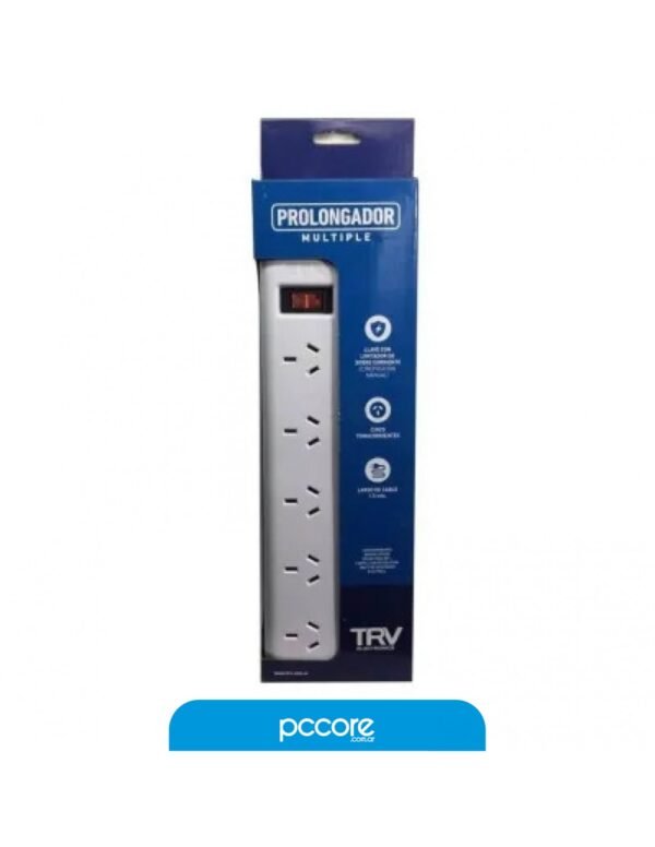 Zapatilla Multiple Trv 5 Tomas Cable 1.5Mt