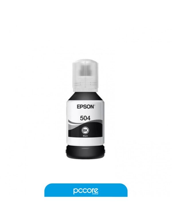 Botella De Tinta Epson 504 Negro