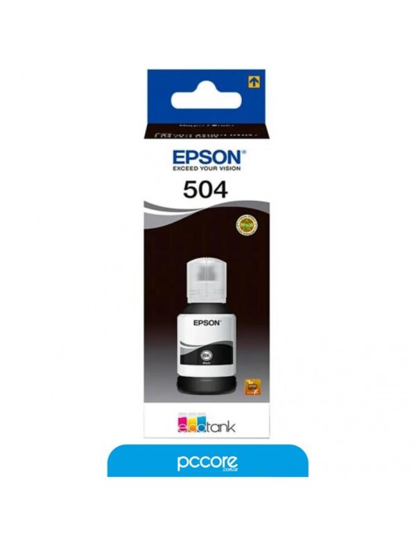 Botella De Tinta Epson 504 Negro