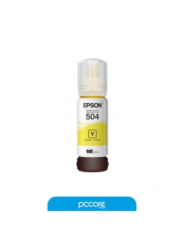 Botella De Tinta Epson 504 Amarillo