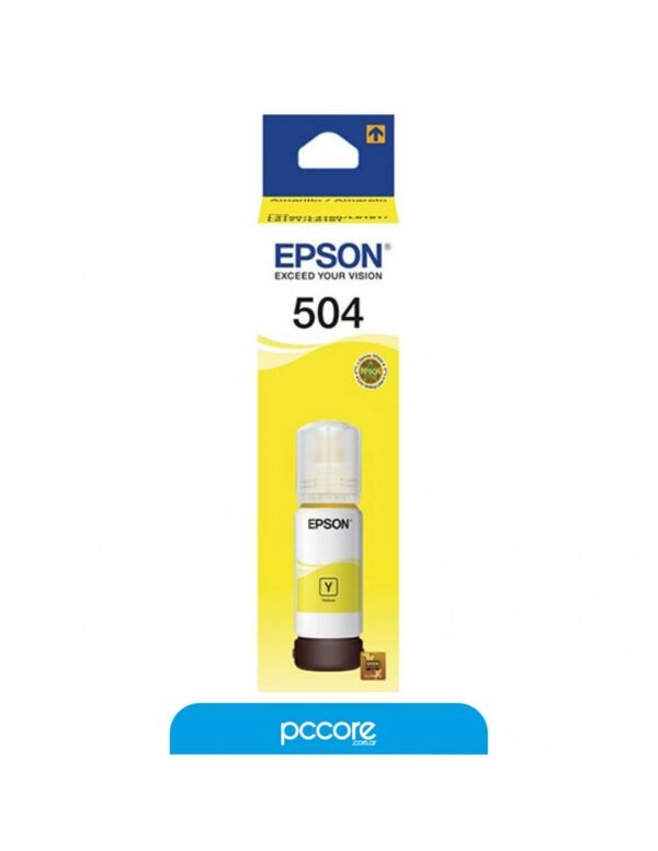 Botella De Tinta Epson 504 Amarillo