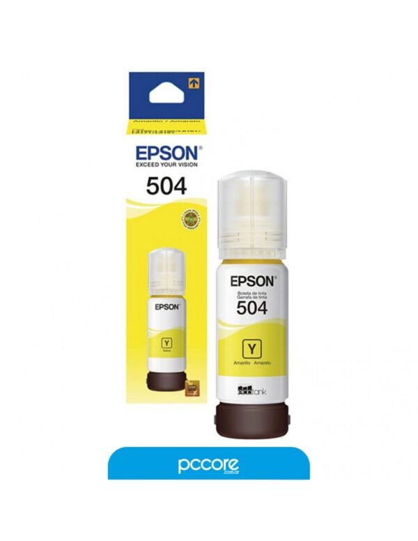 Botella De Tinta Epson 504 Amarillo