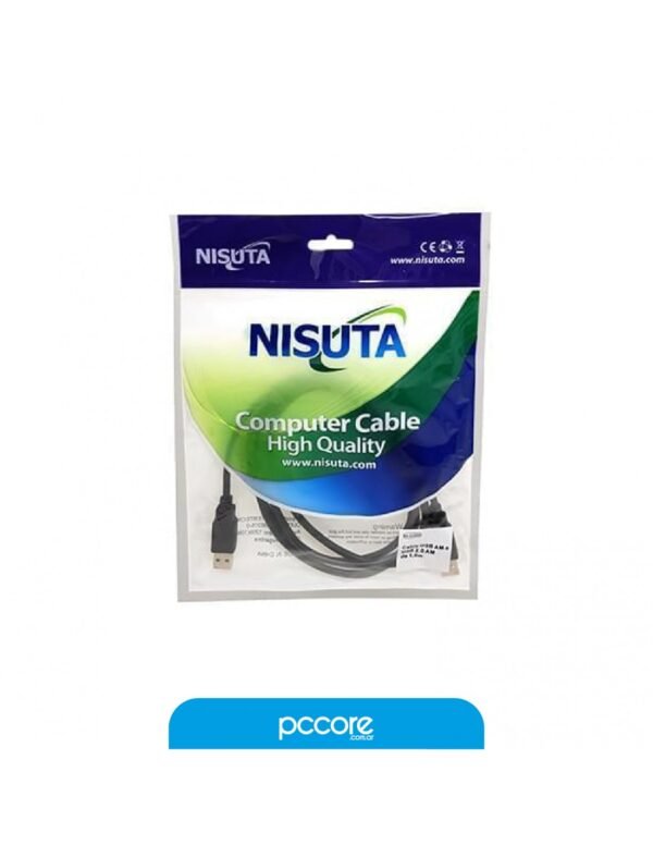 Cable Nisuta Usb 2.0 M-M 1.8Mts Ns-Cusba