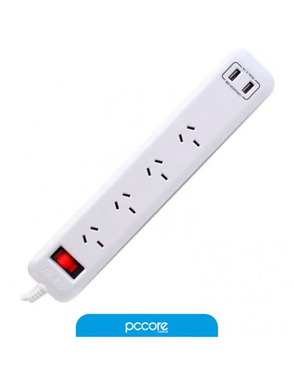 Zapatilla Multiple Trv 4 Tomas 2 USB Cable 1.5Mt