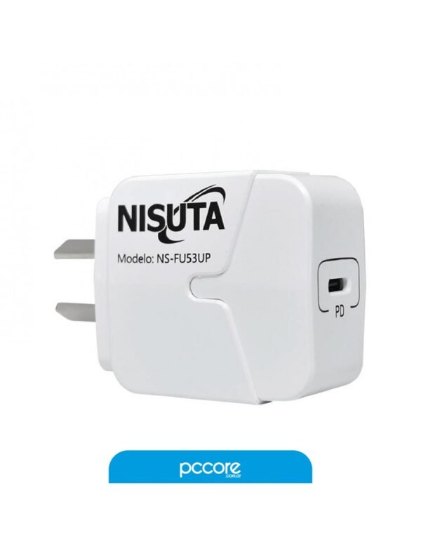 Cargador Nisuta Usb Tipo C PD NS-FU53UP