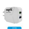 Cargador Nisuta Usb 2 Salidas 2.4A Ns-Fu524U
