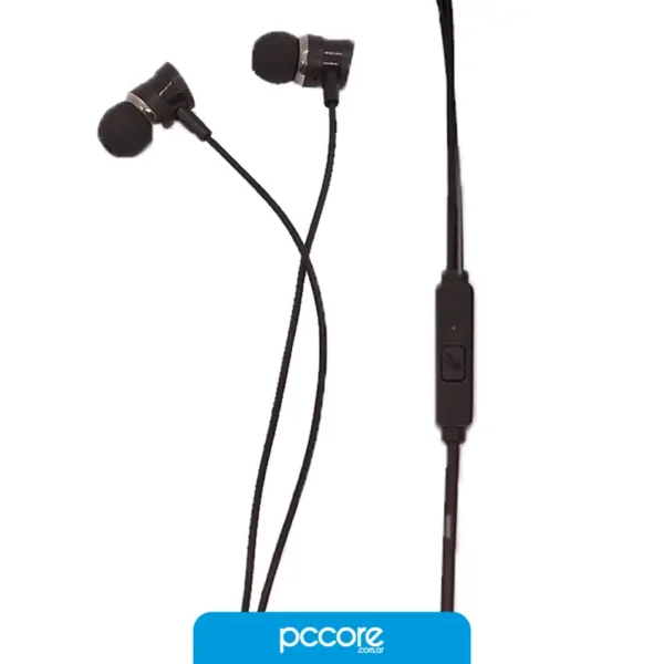 Auriculares In Ear Office Aur001 Plug 3.5 Con Mic Black