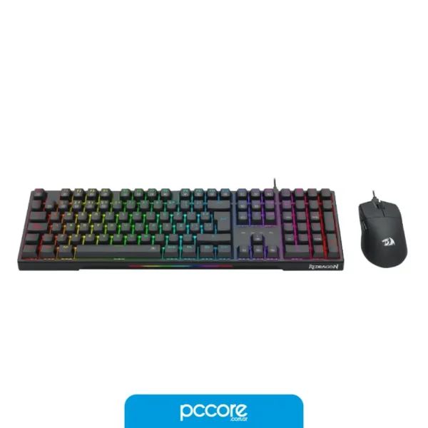 Combo Redragon Teclado Y Mouse Black 100 Usb S146-SP