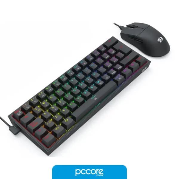 Combo Redragon Teclado Y Mouse Black 60 Usb S143-SP