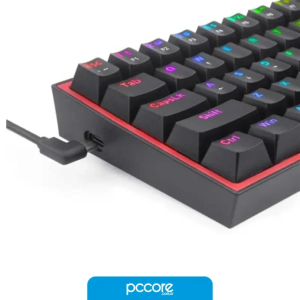 Teclado Redragon Fizz Pro RGB K616 Usb Black Switch Red