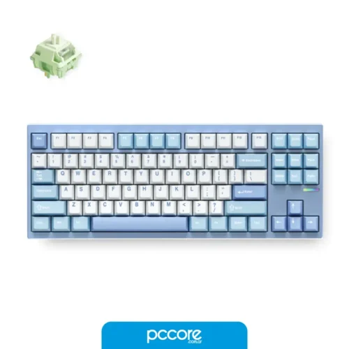 GX87A2 Teclado Mchose GX87-A2 Full Metal Mecánico Inalámbrico Blue Switch Matcha Latte V2