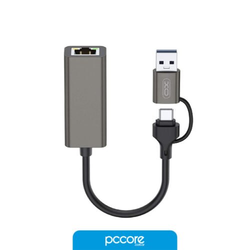 Adaptador Usb XO Tipo C/A A RJ45 Ethernet HUB018