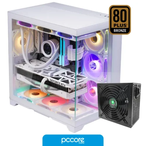Gabinete Jalatec Gamer JT- Z76 White 750W 80 Plus Bronze
