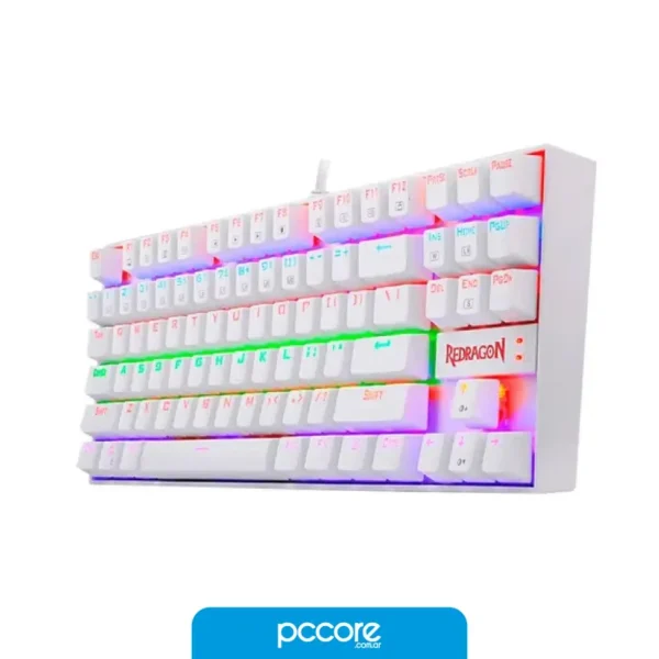 Teclado Redragon Kumara Rainbow K552 60 Usb White