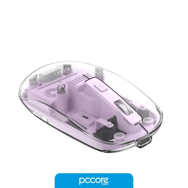 Mouse Inalambrico XO M12 Bluetooth Y USB Recargable Violeta