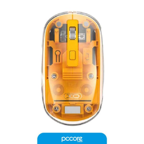 Mouse Inalambrico XO M12 Bluetooth Y USB Recargable Amarillo