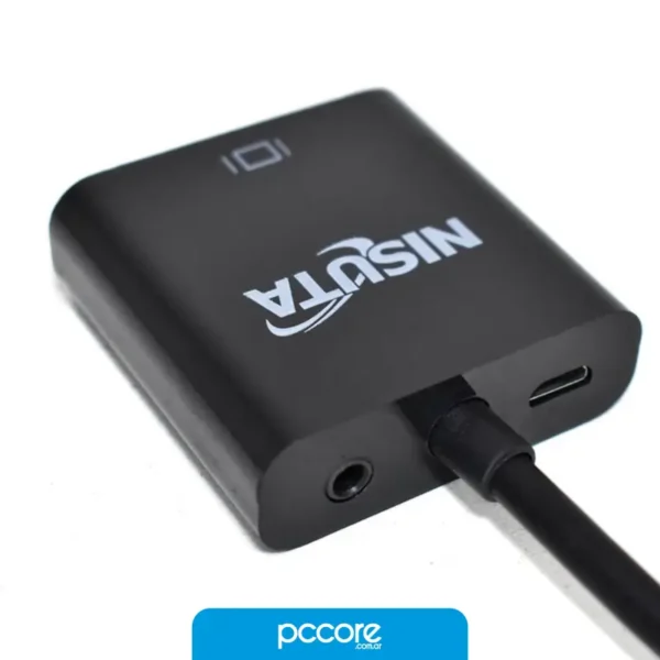 Conversor Nisuta Hdmi A Vga 1080p Full HD Ns-Cohdvg5
