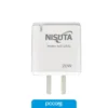 Cargador Nisuta Usb Tipo A + Tipo C PD 20W NS-FU20UQ