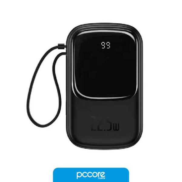 Cargador Power Bank Portatil Baseus Qpow Carga Rapida Pantalla Digital 10000mAh