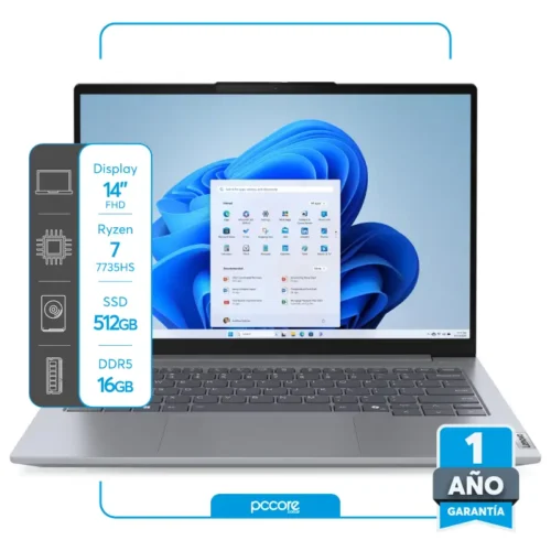 Notebook Lenovo Thinkbook G7 Ryzen 7 7735HS 16GB DDR5 512SSD 14 FHD IPS FreeDos Notebook Lenovo Thinkbook G7 Ryzen 7 7735HS 16GB DDR5 512SSD 14 FHD IPS FreeDos