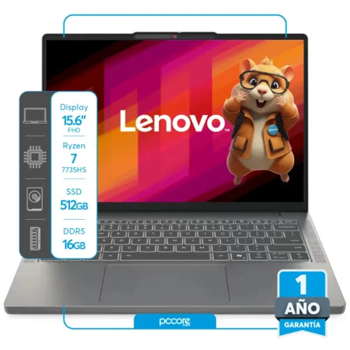 Notebook Lenovo IdeaPad Slim 3 Ryzen 7 7735HS 16GB DDR5 512SSD 15.3 FHD IPS Free Grey