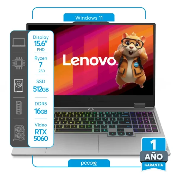 Notebook Lenovo LOQ Ryzen 7-250