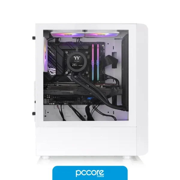 S200TGS-15 Gabinete Thermaltake S200 TG ARGB Snow 3 Fan Tempered Glass