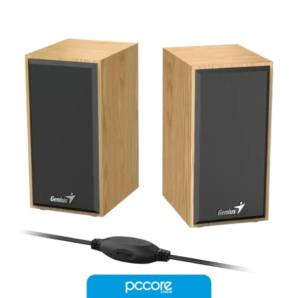 SPHF1806W-14 Parlante Genius SP-HF180 6W Usb Madera Marron